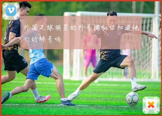 外国足球明星的外号揭秘你知道他们的绰号吗